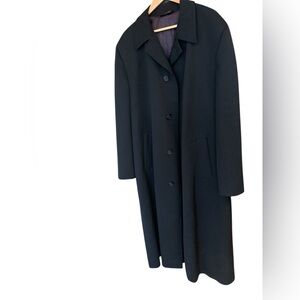 O’CONNOR’S 42L Wool mint condition “Rambler” overcoat navy, ultra luxury classic